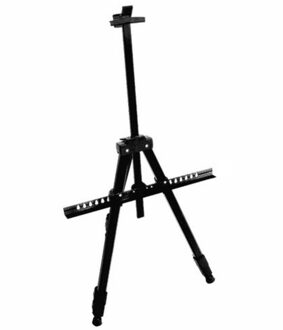 Schildersezel - zwart - metaal - inklapbaar - verstelbare hoogte