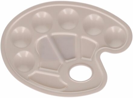 Schilderspalet - 17 x 23 cm - kunststof - 10 mengbakjes - palet voor verf - schilderen