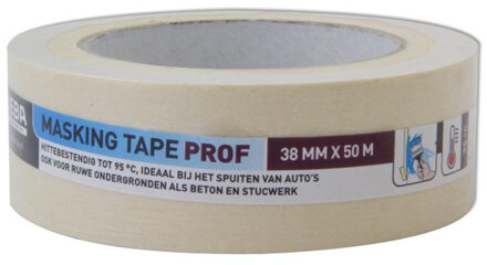 Schilderstape/maskeertape 38 mm x 50 m - Afplaktape