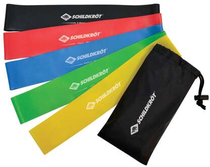 Schildkrot Fitness Schildkröt Fitness Mini Resistance Fitnessband 5er Set Bänder-Veelkleurig - nosize