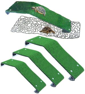 Schildpad Drogen Platform Schildpad Klimmen Ladder Reptiel Schildpad Aquarium Aquarium Gesimuleerde Gazon Landschapsarchitectuur Habitat Decoratie