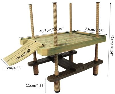 Schildpad Klimmen Koesteren Platform Reptiel Ramp Drijvende Eiland Voor Schildpad Tank N7MD