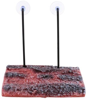 Schildpad Koesteren Simulatie Schors Platform Schildpad Float Terras Aquarium Decor bruin