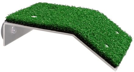 Schildpad Platform Aquarium Aquarium Gesimuleerde Gazon Landschapsarchitectuur Drogen Platform 15x8cx8cm