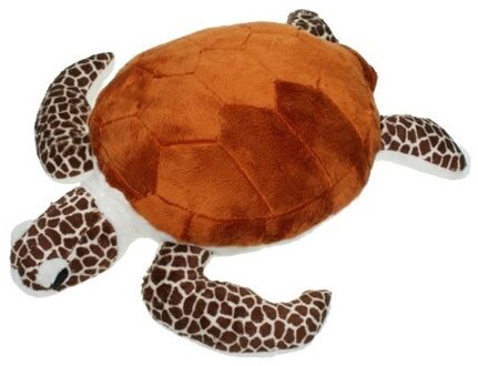 Schildpad pluche knuffeltje 43 cm - Knuffel zeedieren Multikleur