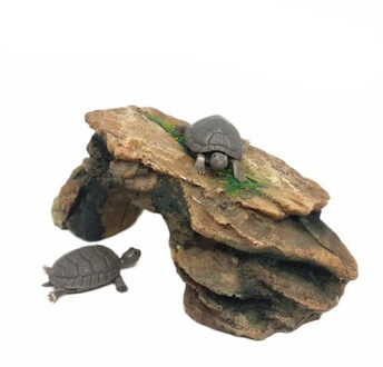 Schildpad Reptiel Eiland Dock Koesteren Platform Aquarium Aquarium Simulatie Rock 25221