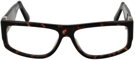 Schildpadpatroon Bril Donker Bruin - One Size