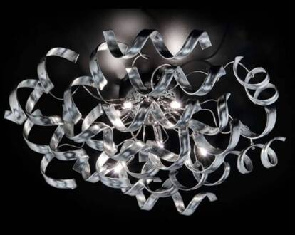Schitterende plafondlamp Silver zilver, chroom