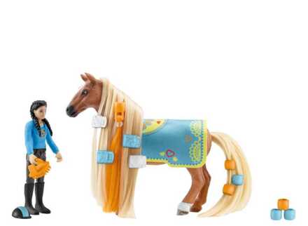 Schleich Actiefiguren Schleich Starter Set Kim & Caramelo + 3 jaar