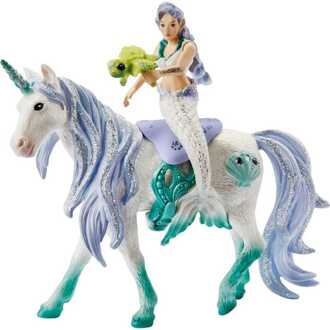 Schleich bayala - mermaid riding on sea unicorn 42509
