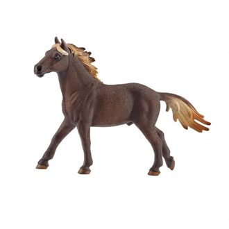 Schleich beeldje 13805 - Boerderijdier - Mustang standaard Bruin