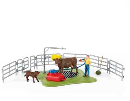 Schleich Farm World - Koe wasstation Speelfiguur