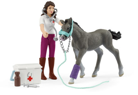 Schleich Horse Club - Mevrouw Kramer met veulen Speelset