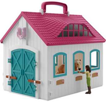 Schleich Horse Club - Open Stal "Klein hoefijzer" Speelset
