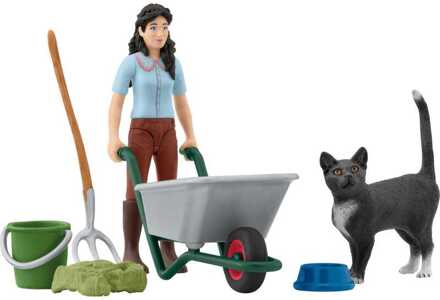 Schleich Horse Club - Uitmest- en verzorgingsset Speelset