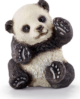 Schleich spelende baby panda 14734 Wit