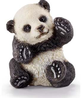 Schleich spelende baby panda 14734 Wit