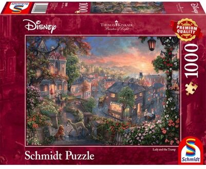 Schmidt legpuzzel Disney Lady and Tramp karton 1000 stukjes