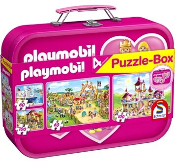 Schmidt Playmobil Puzzle-box - 2x60 En 2x100 Stuks