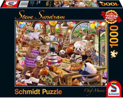 Schmidt Puzzle Legpuzzel Chef Mania Karton 1000 Stukjes