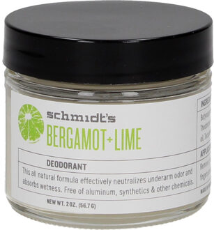 Schmidt's Deodorant pot Bergamot & Lime