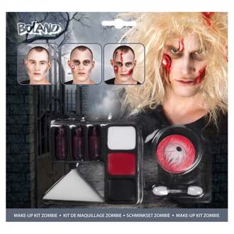 Schmink > Make-up set - Zombie Schmink Set met Bloederig Oog voor Halloween
