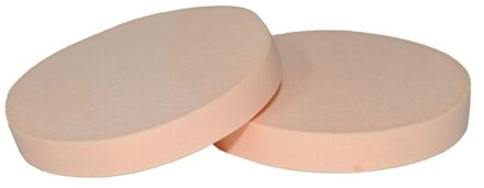Schmink / make up sponsjes - 2x - rond - 5 cm - grimeersponsjes