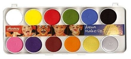 Schmink palet 12 kleuren - Schminken - Kinderfeestje/Carnaval/Halloween