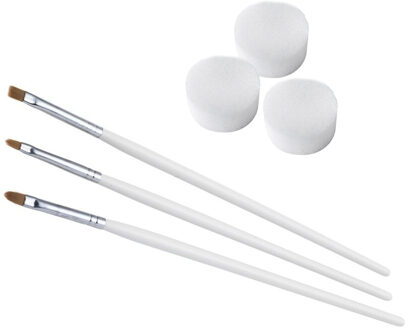 Schmink penselen en sponsjes - schminkset - voor kinderen en volwassenen