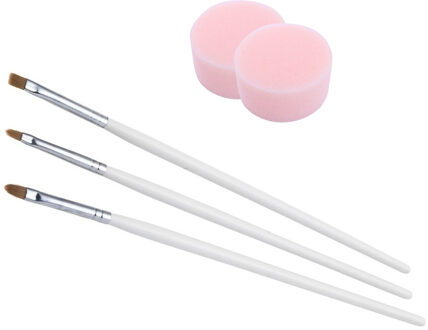 Schmink penselen en sponsjes - schminkset - voor kinderen en volwassenen