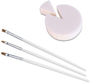 Schmink penselen en sponsjes - schminkset - voor kinderen en volwassenen