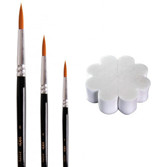 Schmink penselen en sponsjes - schminkset - voor kinderen en volwassenen