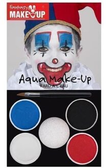 Schmink set horror clown 5 kleuren - Clown schminken - Halloween/themafeest make-up