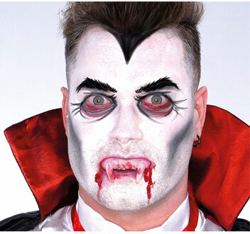 Schmink setje horror vampier/dracula - make-up verkleed set - Halloween/carnaval accessoires Rood