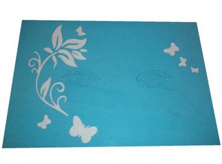 Schmink sjabloon blaadjes en vlinders - gezicht - lichaam - kunststof Multi