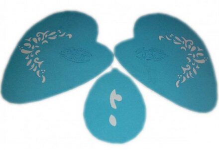 Schmink sjabloon druppel tribals - gezicht - lichaam - grimeren Multi