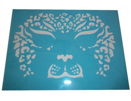 Schmink sjabloon voor gezicht - tijger print - volwassenen - grimeren - dieren