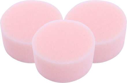 Schmink sponsjes - 3x - rond - roze