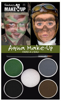 Schminkset camouflage - Soldaten - Militairen - Leger - Kinderen en volwassenen Multi