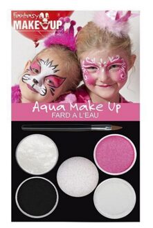 Schminkset voor kinderen en volwassenen - prinses - vlinder - met kwastje