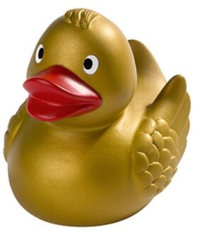 Schmoozies Badeendjes - goudkleurig - 8 cm - gouden drijvende badeend - speelgoed