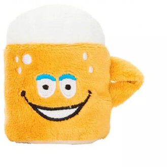 Schmoozies biermok microvezel pluche speelgoed Oranje - One size