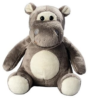 Schmoozies knuffel nijlpaard - pluche - 12.5 cm - wilde dieren knuffel Bruin
