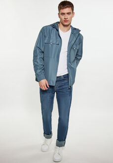 Schmuddelwedda Anorak Heren Grijs-blauw Blauw en Grijs Multi