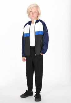 Schmuddelwedda Anorak jongens (kinderen) marine colorblock - maat 6J / 116cm Marineblauw