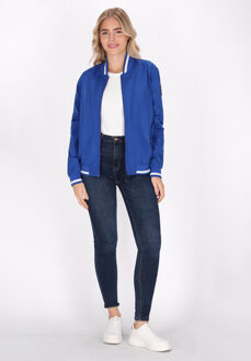 Schmuddelwedda college jack Dames koningsblauw - maat XS Donkerblauw