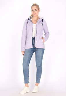 Schmuddelwedda Gebreide fleece jas Dames Grijsviolet gemêleerd - L