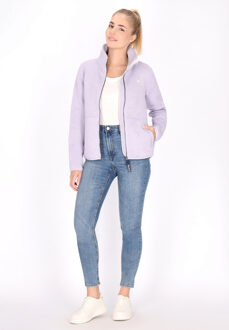Schmuddelwedda Gebreide fleece jas Dames Grijsviolet gemêleerd - M