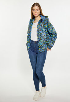 Schmuddelwedda Regenjas Dames Staalblauw limoen Leo