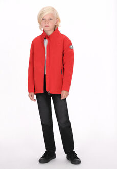 Schmuddelwedda softshell jas jongens (kinderen) rood - 7J / 122cm